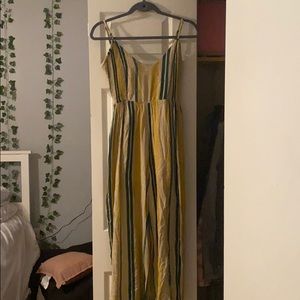 adorable flowy striped jumpsuit